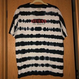 Black and White Striped Guess Shirt Size L